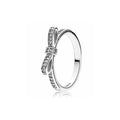 Anillo de Lazo Brillante en Plata Esterlina