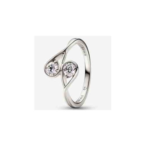 Anillo Infinito Doble con Circonitas