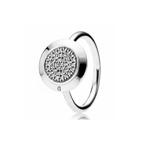 Anillo "D" con Circonitas Brillantes