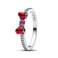 Anillo Moño Rojo y Corazón