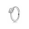 Anillo Tipo Pan Brillante Cuadrado