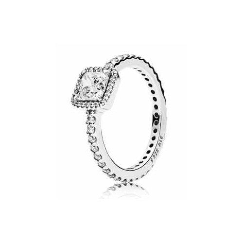 Anillo Tipo Pan Brillante Cuadrado