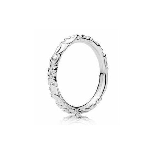 Anillo "Eterna" de Plata con Diseño Floral