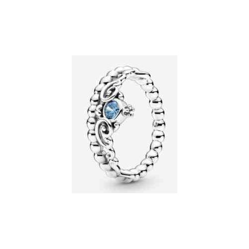 Anillo Tiara Brillante Azul