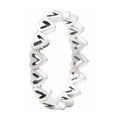 Anillo Corazones Plateados S925