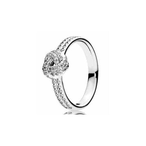 Anillo Nudo Infinito con Circonitas