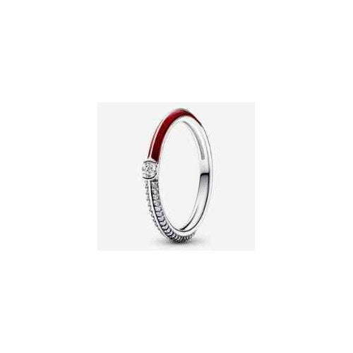 Anillo Corazón Rojo Brillante