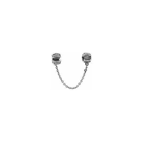 Cadena de seguridad con charms grabados