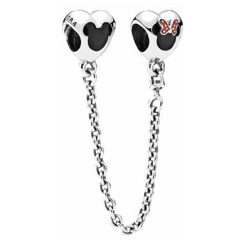 Cadena de Seguridad Corazón Disney Minnie & Mickey Mouse
