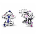 Aretes de Plata con Diseño de Stitch