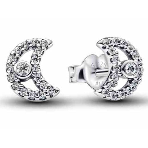 Aretes de Luna Brillante
