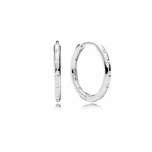 Aretes Aros Brillantes