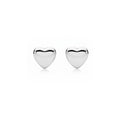Aretes Corazón Plateado