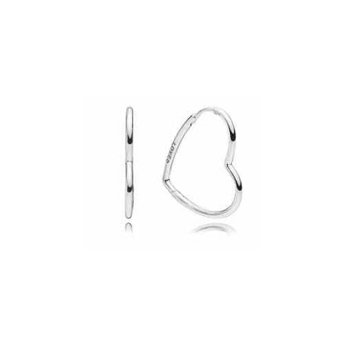 Aretes Corazón Abierto Plata 925