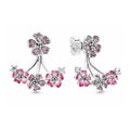 Aretes Diseño Flores Rosas Encantadoras