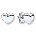 Aritos de Corazón Plateado