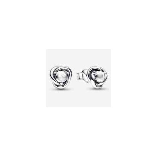 Aretes Nudo Infinito en Plata