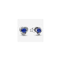 Aretes de Plata con tipo Zafiro Azul