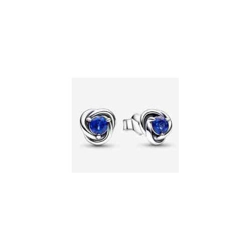 Aretes de Plata con tipo Zafiro Azul