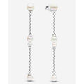 Aretes de tipo perlas y plata