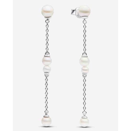 Aretes de tipo perlas y plata
