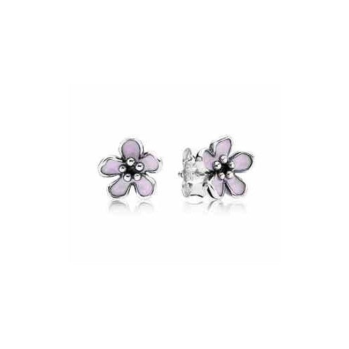 Aretes Flor Lila