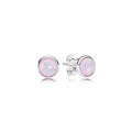 Aretes Redondos Rosa Pastel