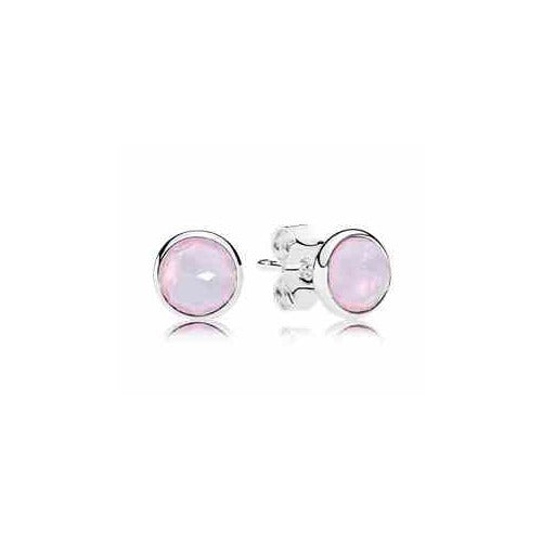 Aretes Redondos Rosa Pastel