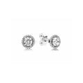 Aretes de Plata Corazón Brillante