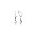 Aretes de plata con forma de gota