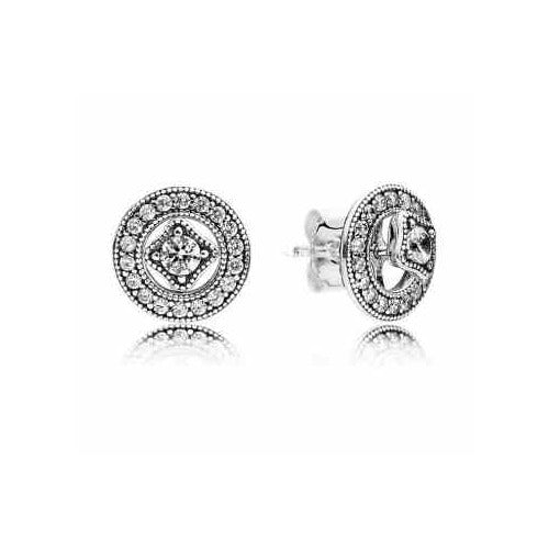 Aretes Redondos Brillantes con Piedras