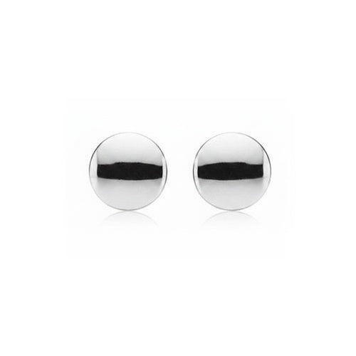 Aretes de Círculo Pulidos Plateados