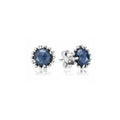 Aretes de tipo Zafiro con Diseño de tipo Perlas