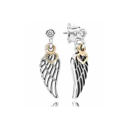 Aretes de Alas con Corazón