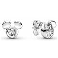 Aretes de Minnie Corazón Brillante