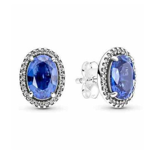 Aretes de tipo Zafiro Ovalado Elegante