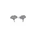 Aretes Ginko de Plata con Circonias