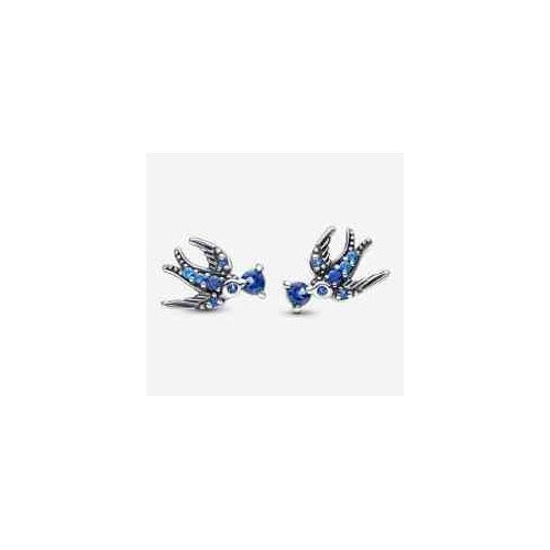 Aretes de Golondrinas con tipo Zafiros Azules
