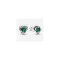 Aretes de plata con tipo esmeralda