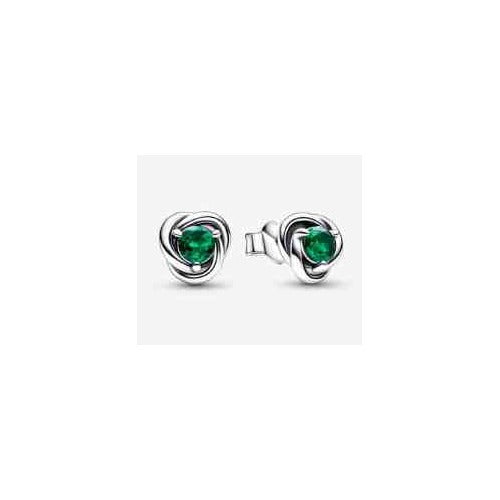Aretes de plata con tipo esmeralda