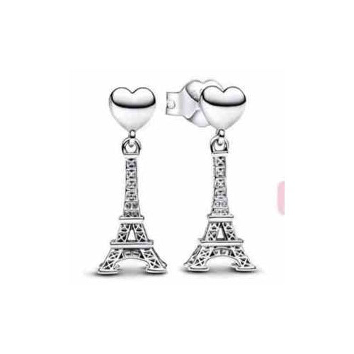 Aretes Torre Eiffel Corazón