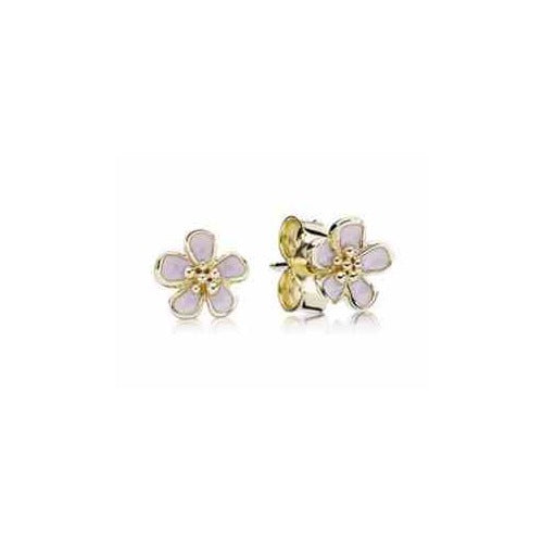 Aretes Flor Lila