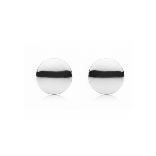 Aretes Redondos Lisos de Plata