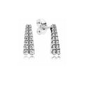 Aretes Colgantes de Plata con Cristales Sparkle