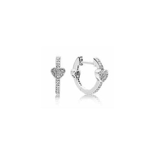 Aretes de Corazón con Circonitas