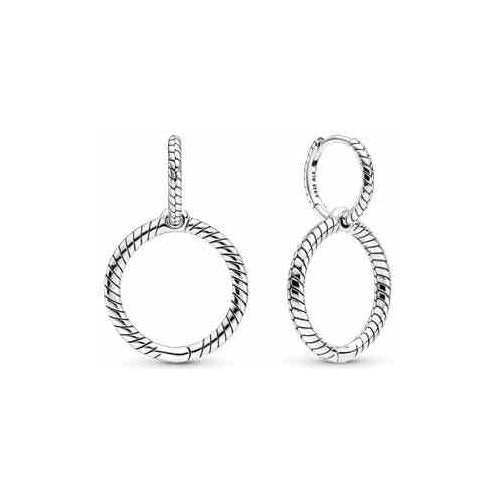 Aretes Pendientes Doble Aro