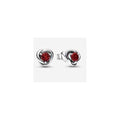 Aretes Nudo Infinito Rojo