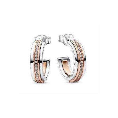 Aretes Huggies Doble Diseño y Circonitas