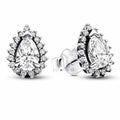 Aretes de Gota con Halo Brillante