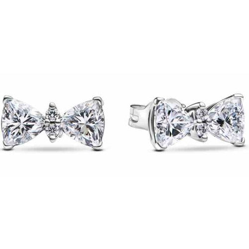Aretes de Moño con Cristales Brillantes